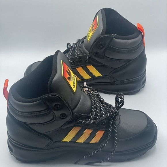 Adidas Originals Men\'s Chasker Black Orange Yellow Boots HQ2067 Size 8-10 main image 4